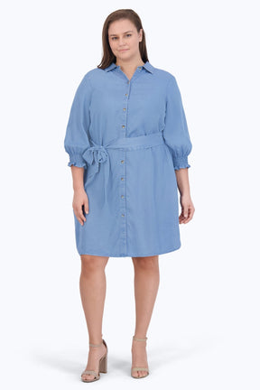 Abby Plus Tencel 3/4 Sleeve Dress