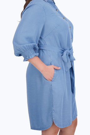 Abby Plus Tencel 3/4 Sleeve Dress