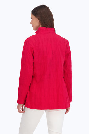 Carolina Solid Crinkle Shirt Jacket