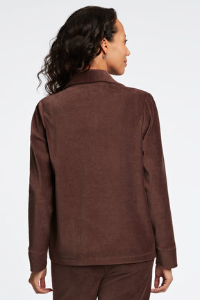 Sammy Plush Cord Long Sleeve Popover Sweater