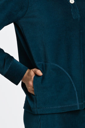 Sammy Plush Cord Long Sleeve Popover Sweater