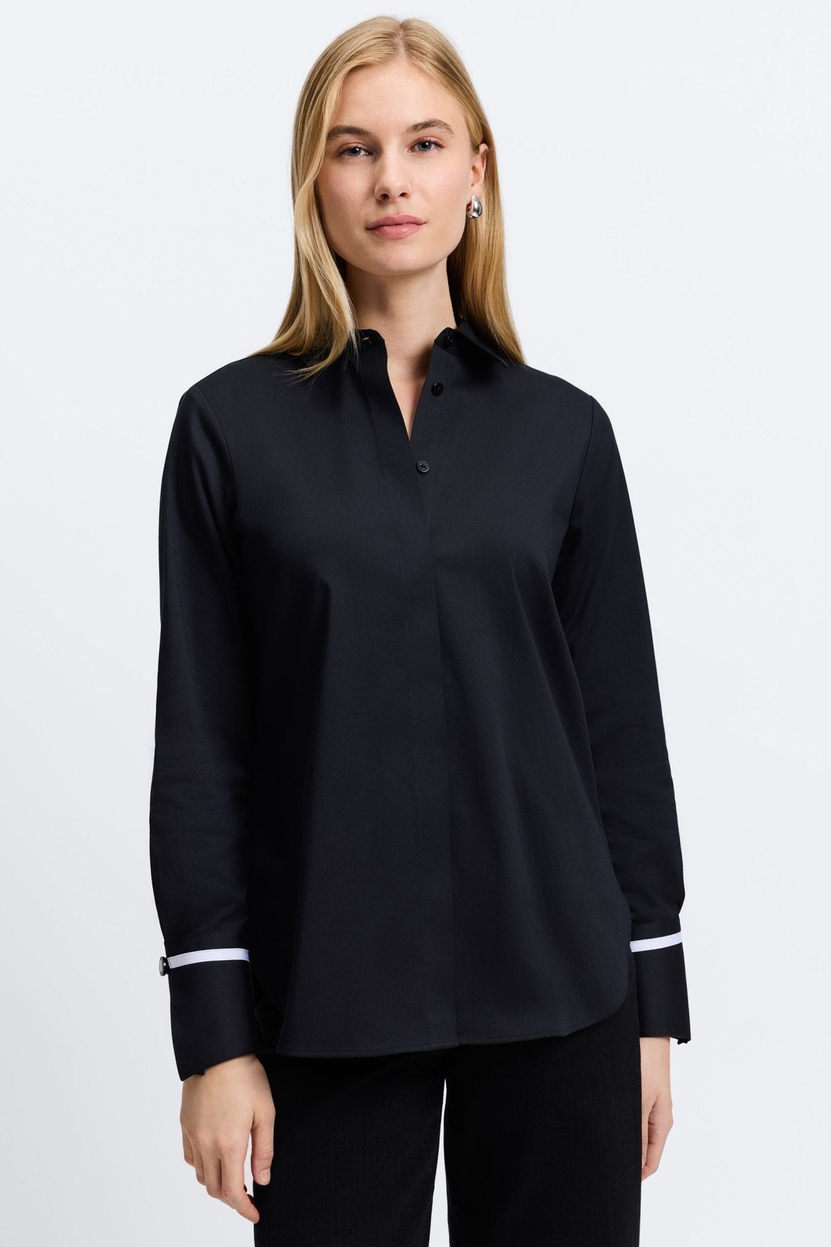 Iris Stretch Matte Sateen No Iron Long Sleeve Shirt