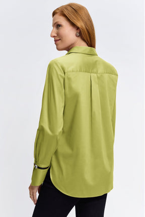 Iris Stretch Matte Sateen No Iron Long Sleeve Shirt