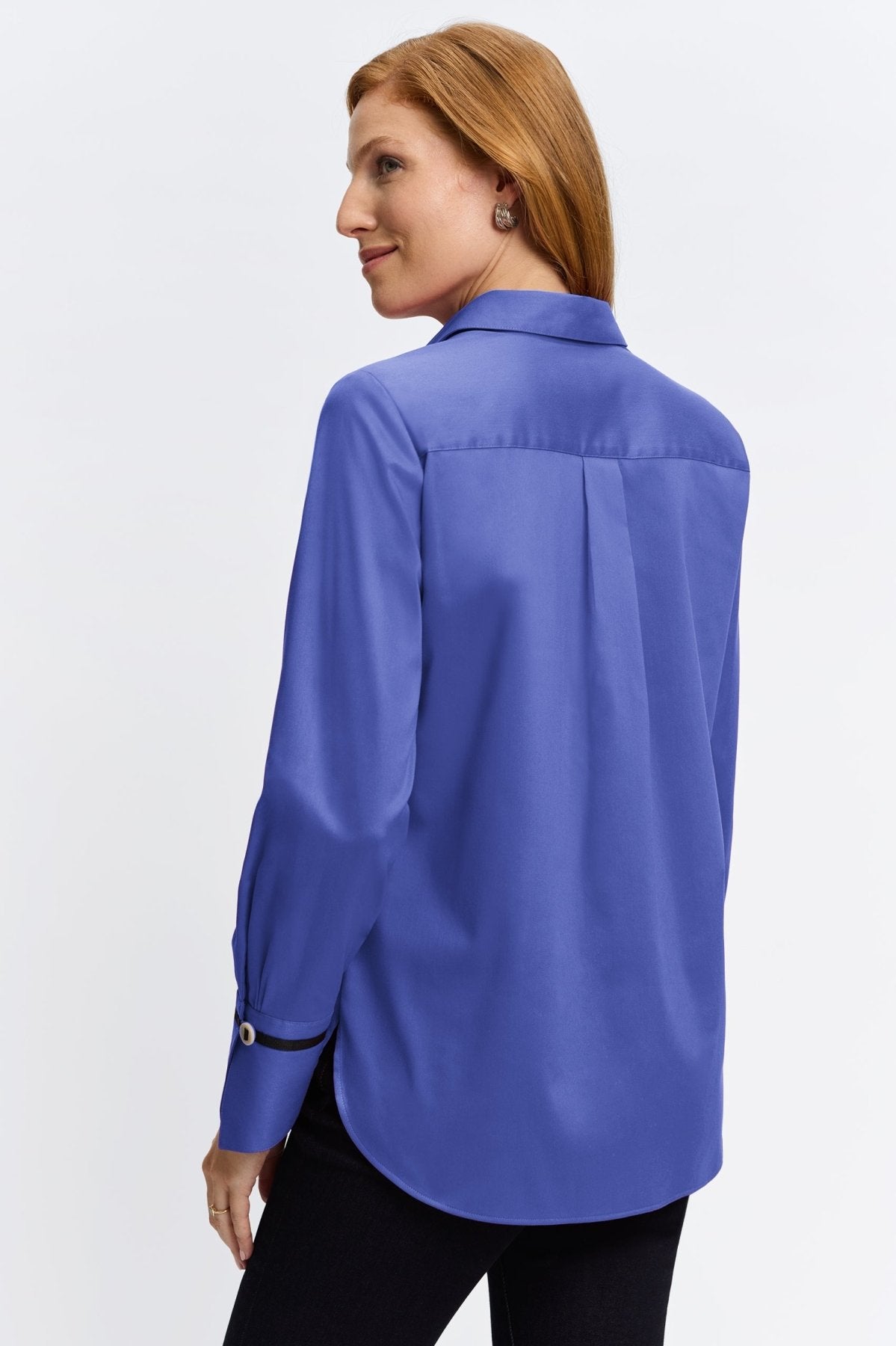 Iris No Iron Stretch Matte Sateen Long Sleeve Shirt
