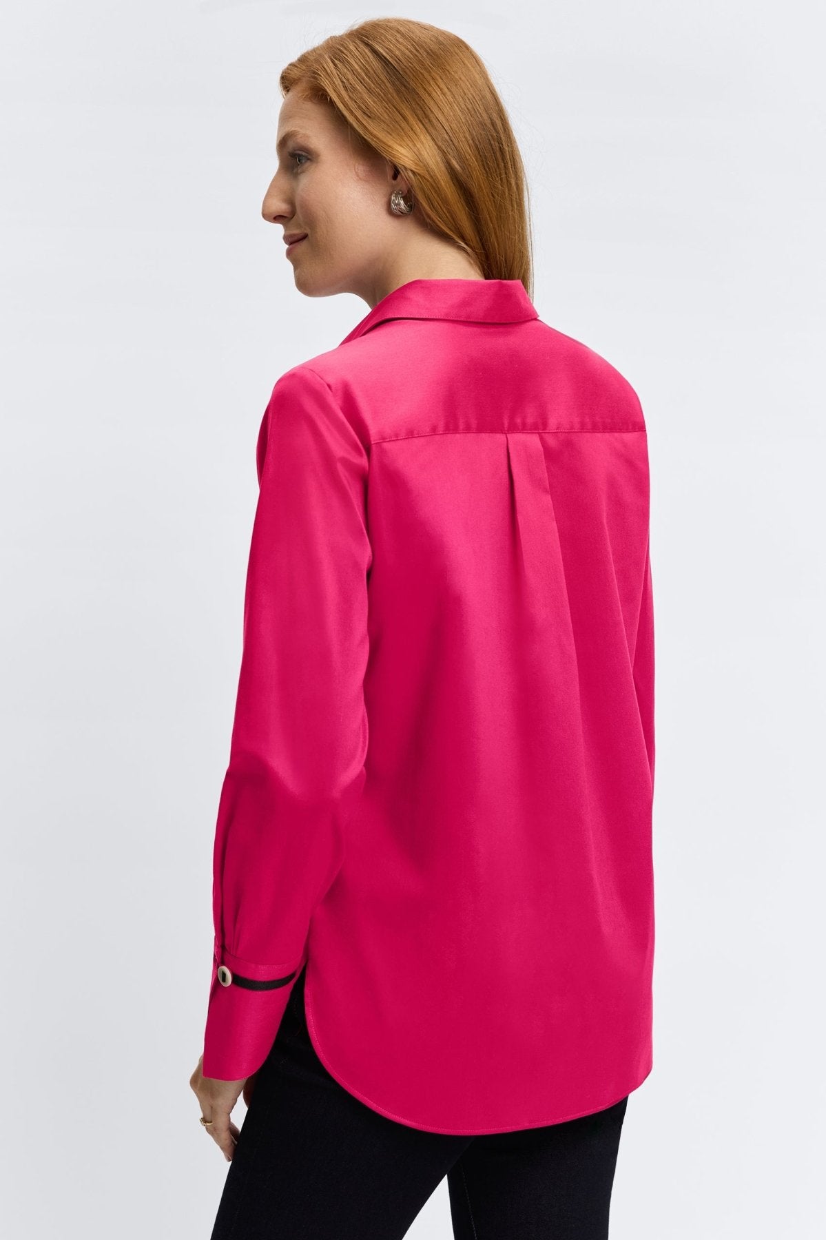 Iris No Iron Stretch Matte Sateen Long Sleeve Shirt