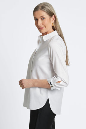 Iris No Iron Stretch Matte Sateen Long Sleeve Shirt
