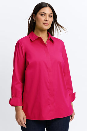 Iris Plus No Iron Stretch Matte Sateen Long Sleeve Shirt