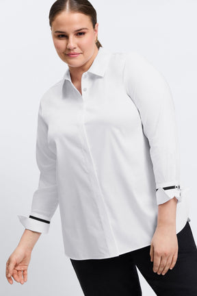 Iris Plus No Iron Stretch Matte Sateen Long Sleeve Shirt