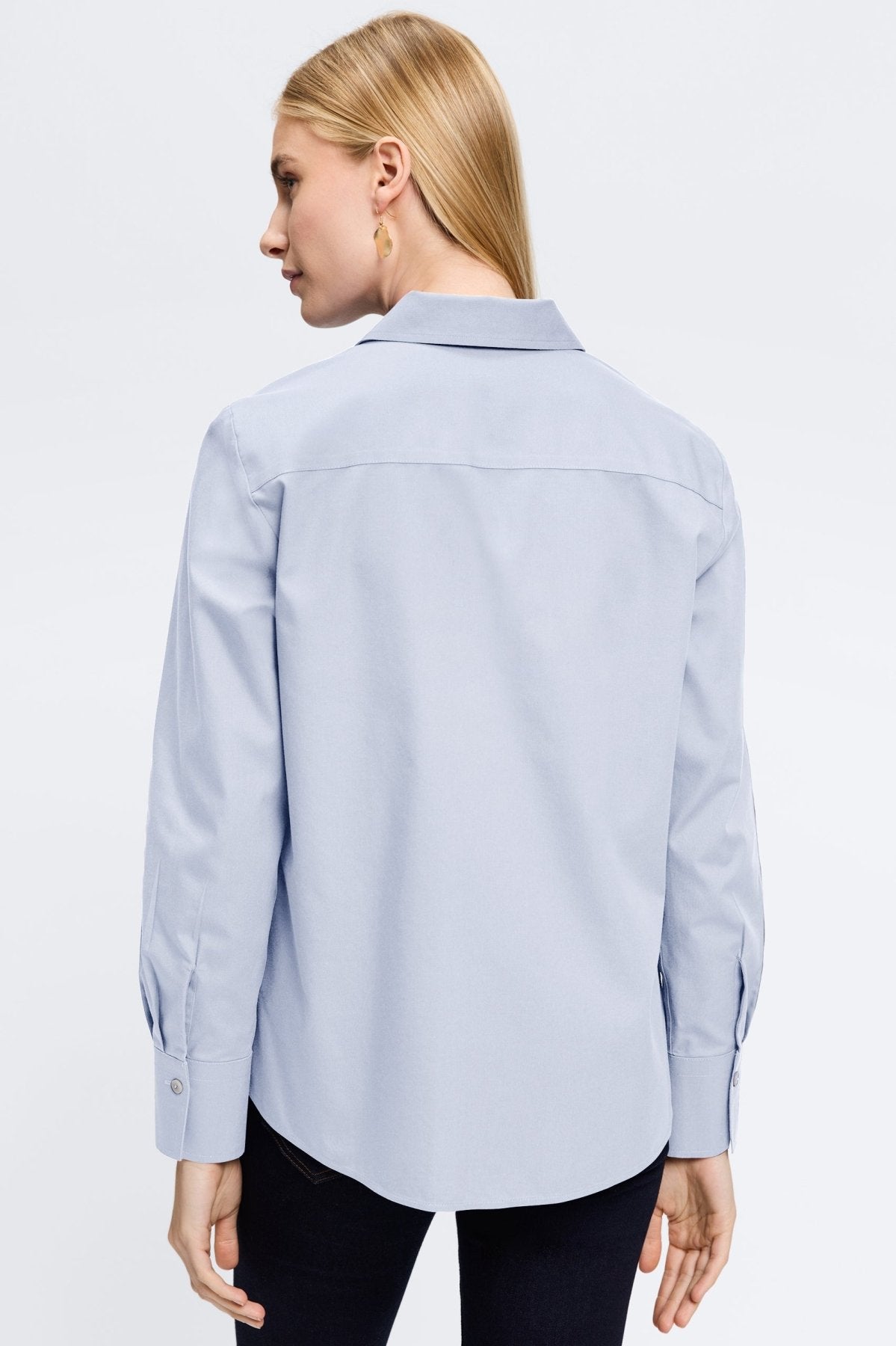 Mary No Iron Pinpoint Long Sleeve Shirt