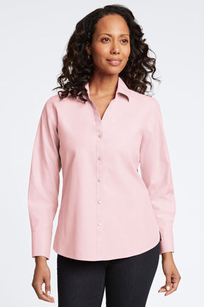 Mary No Iron Pinpoint Long Sleeve Shirt