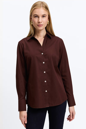 Mary No Iron Pinpoint Long Sleeve Shirt
