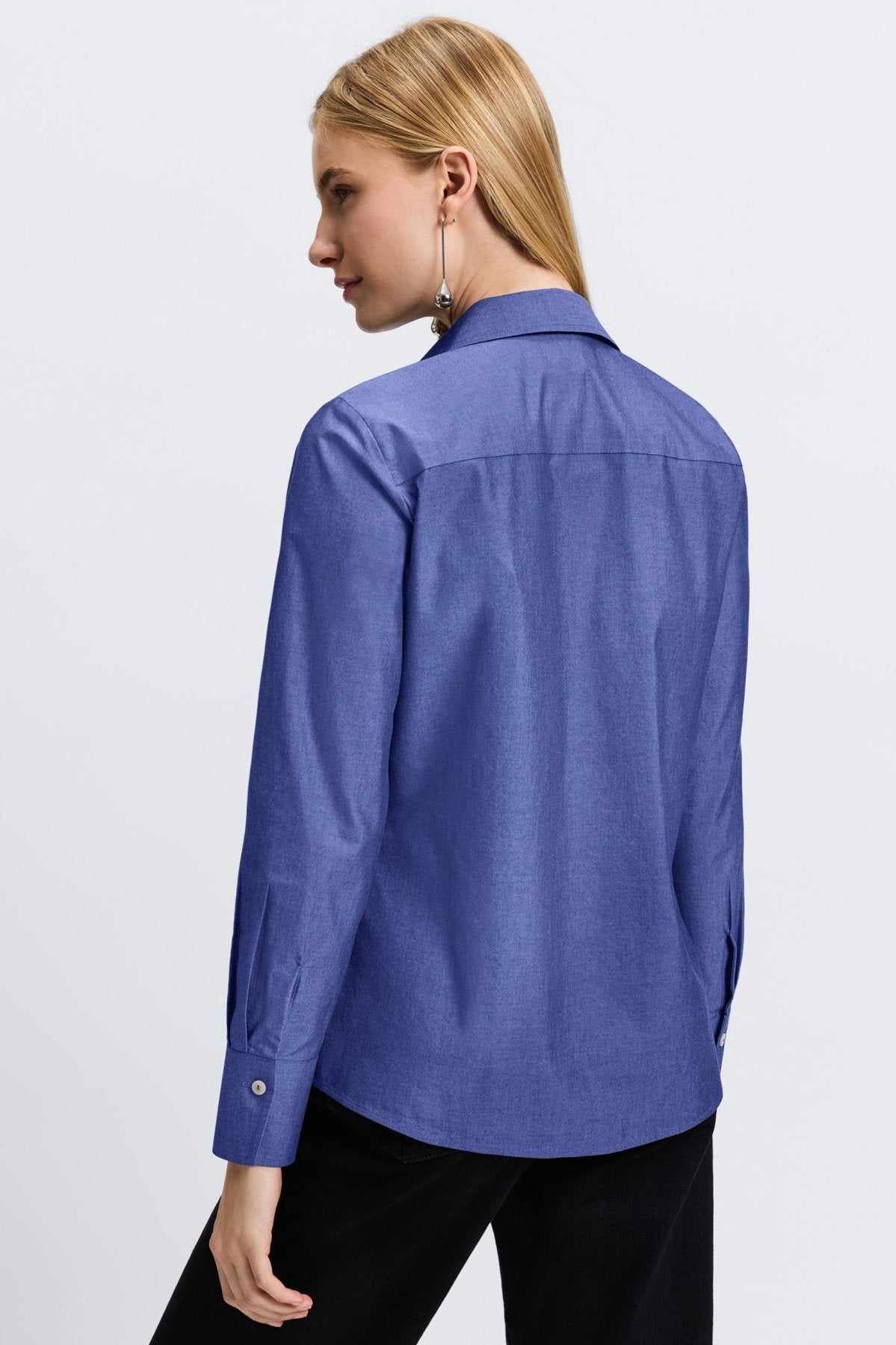 Mary No Iron Pinpoint Long Sleeve Shirt