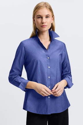 Mary No Iron Pinpoint Long Sleeve Shirt
