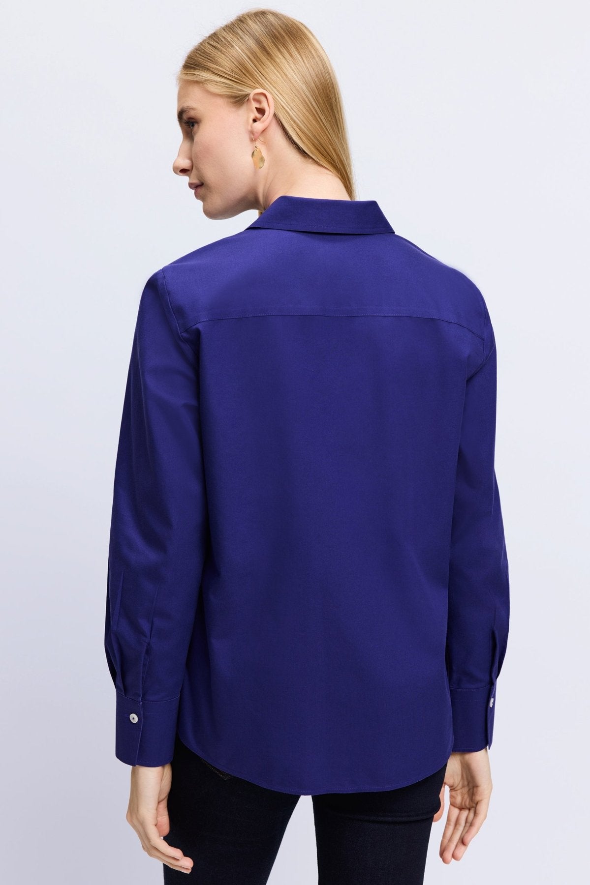 Mary No Iron Pinpoint Long Sleeve Shirt