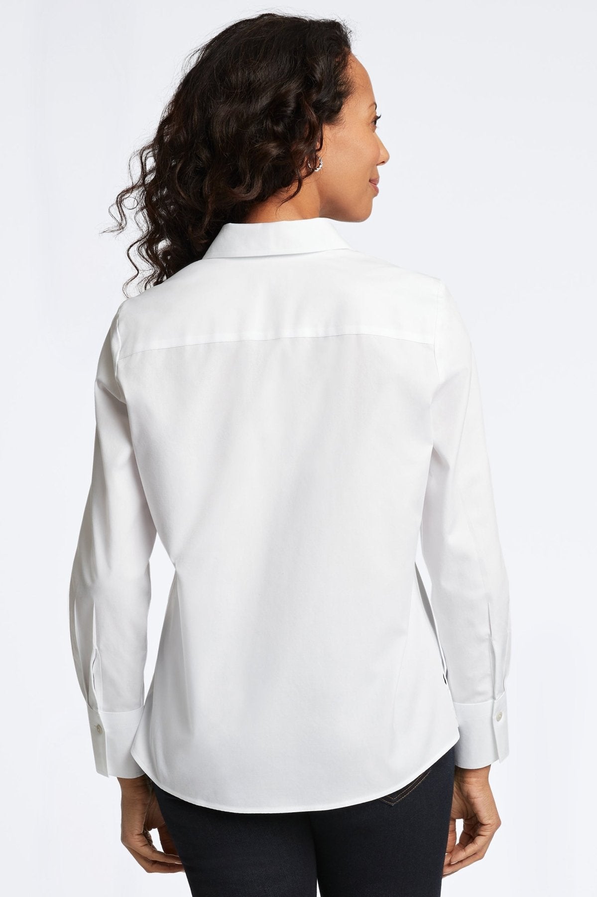 Mary No Iron Pinpoint Long Sleeve Shirt