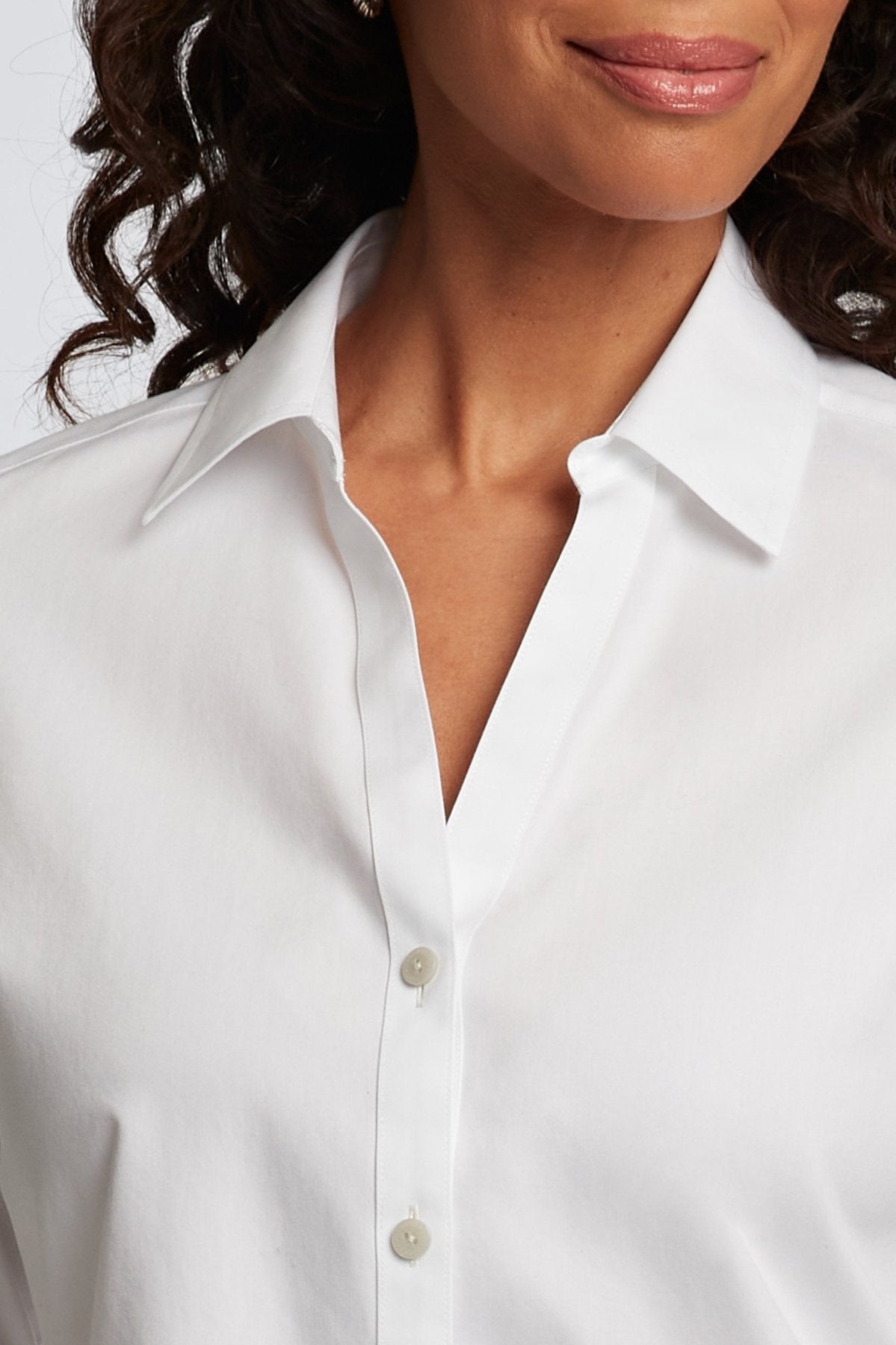 Mary No Iron Pinpoint Long Sleeve Shirt