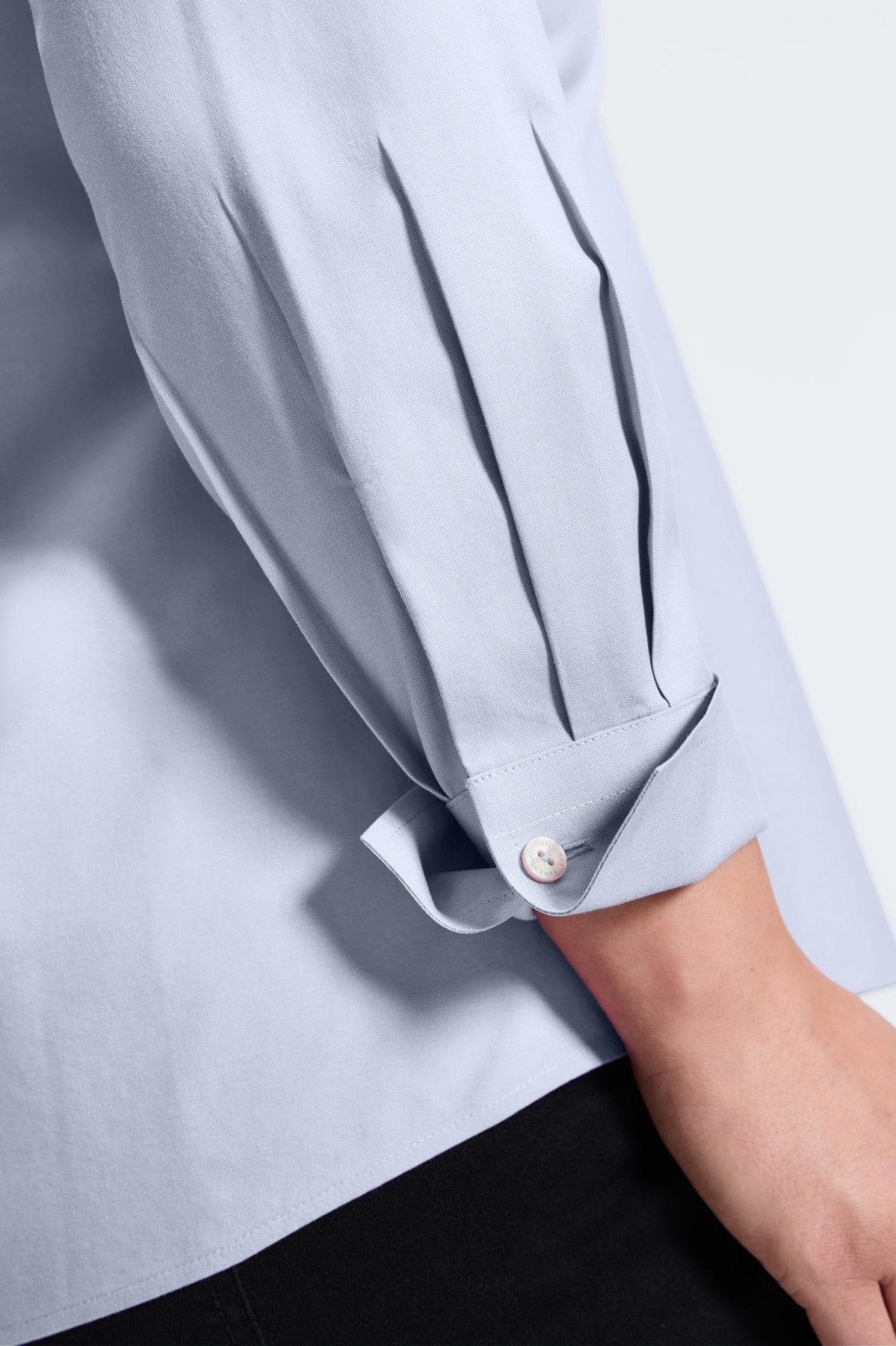 Mary Plus No Iron Pinpoint Long Sleeve Shirt