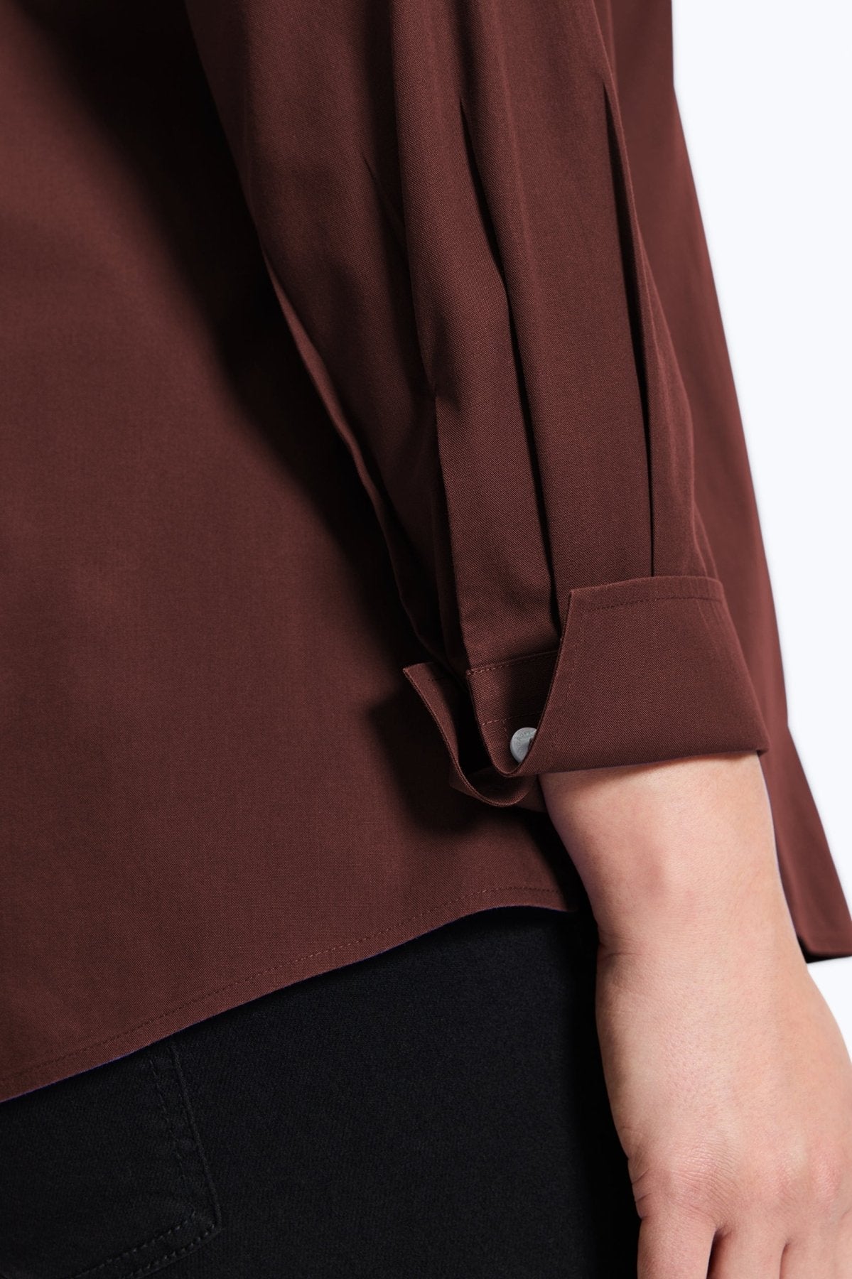 Mary Plus No Iron Pinpoint Long Sleeve Shirt