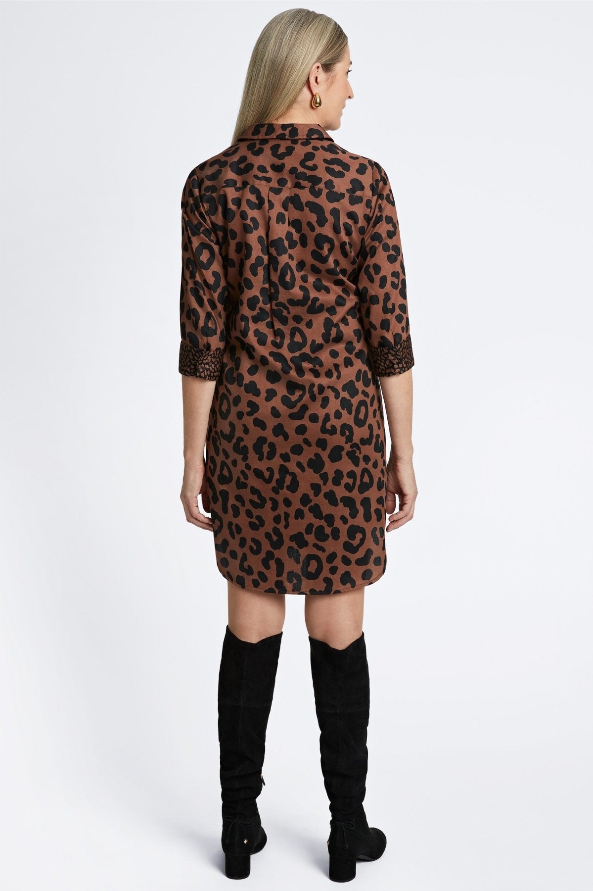 Sloane Cheetah 3/4 Sleeve Dress