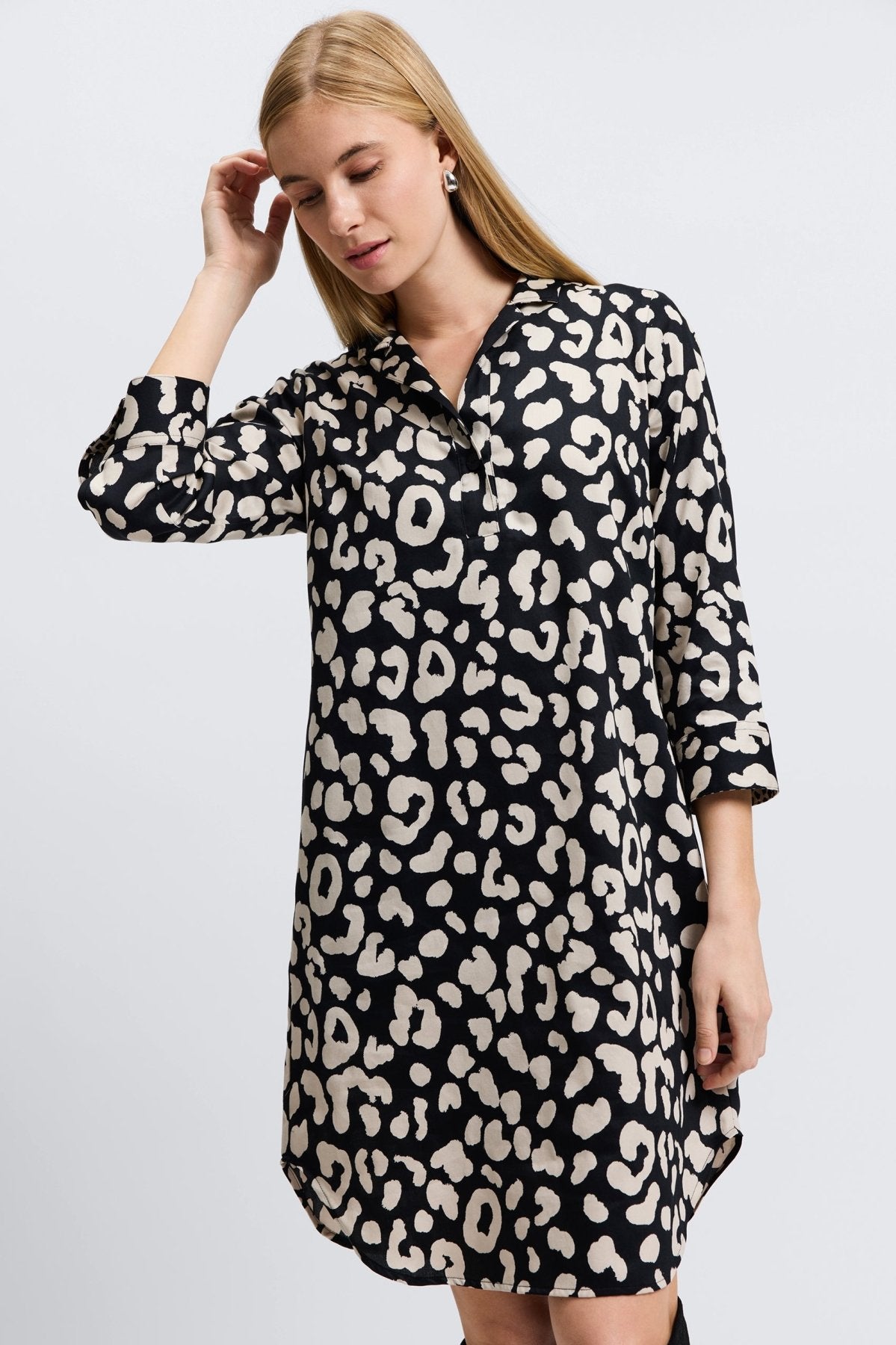 Sloane Cheetah 3/4 Sleeve Dress