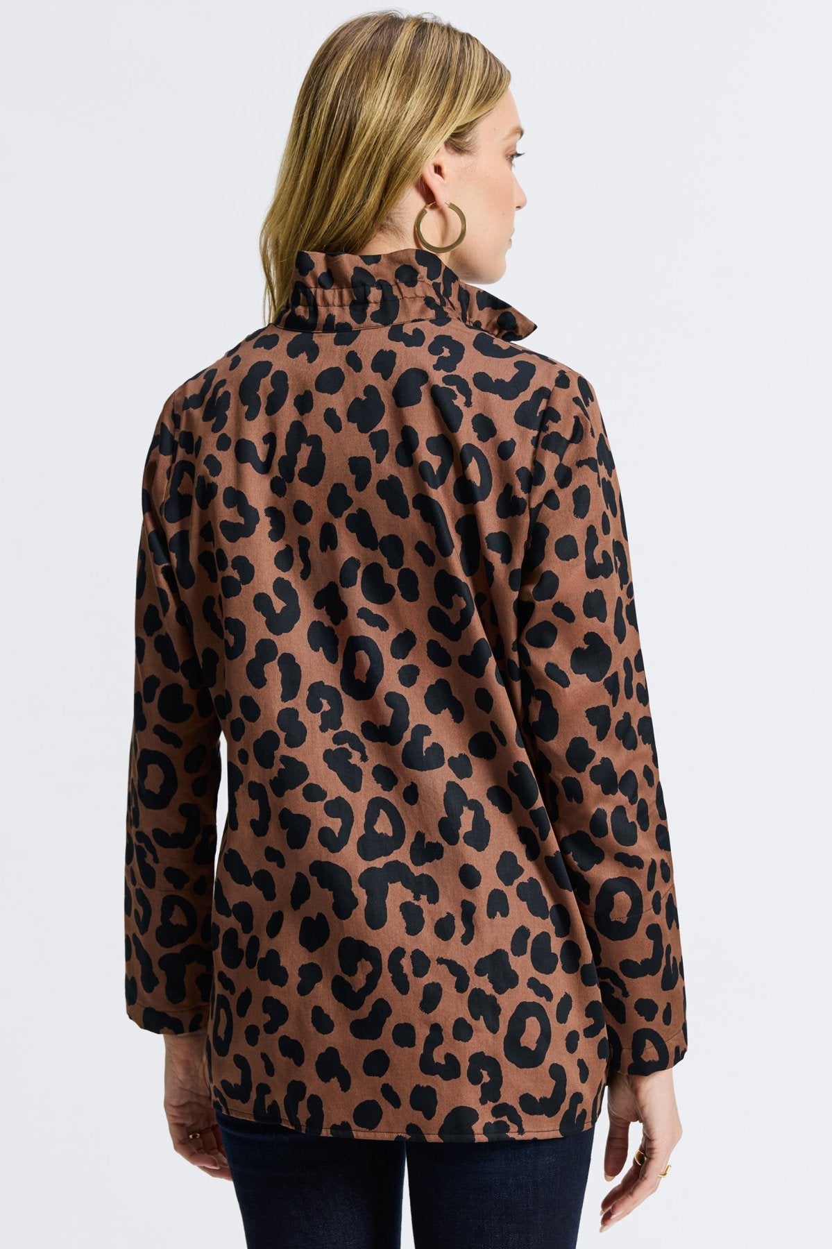 Carolina Cheetah Long Sleeve Shirt Jacket