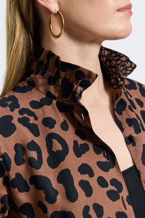 Carolina Cheetah Long Sleeve Shirt Jacket