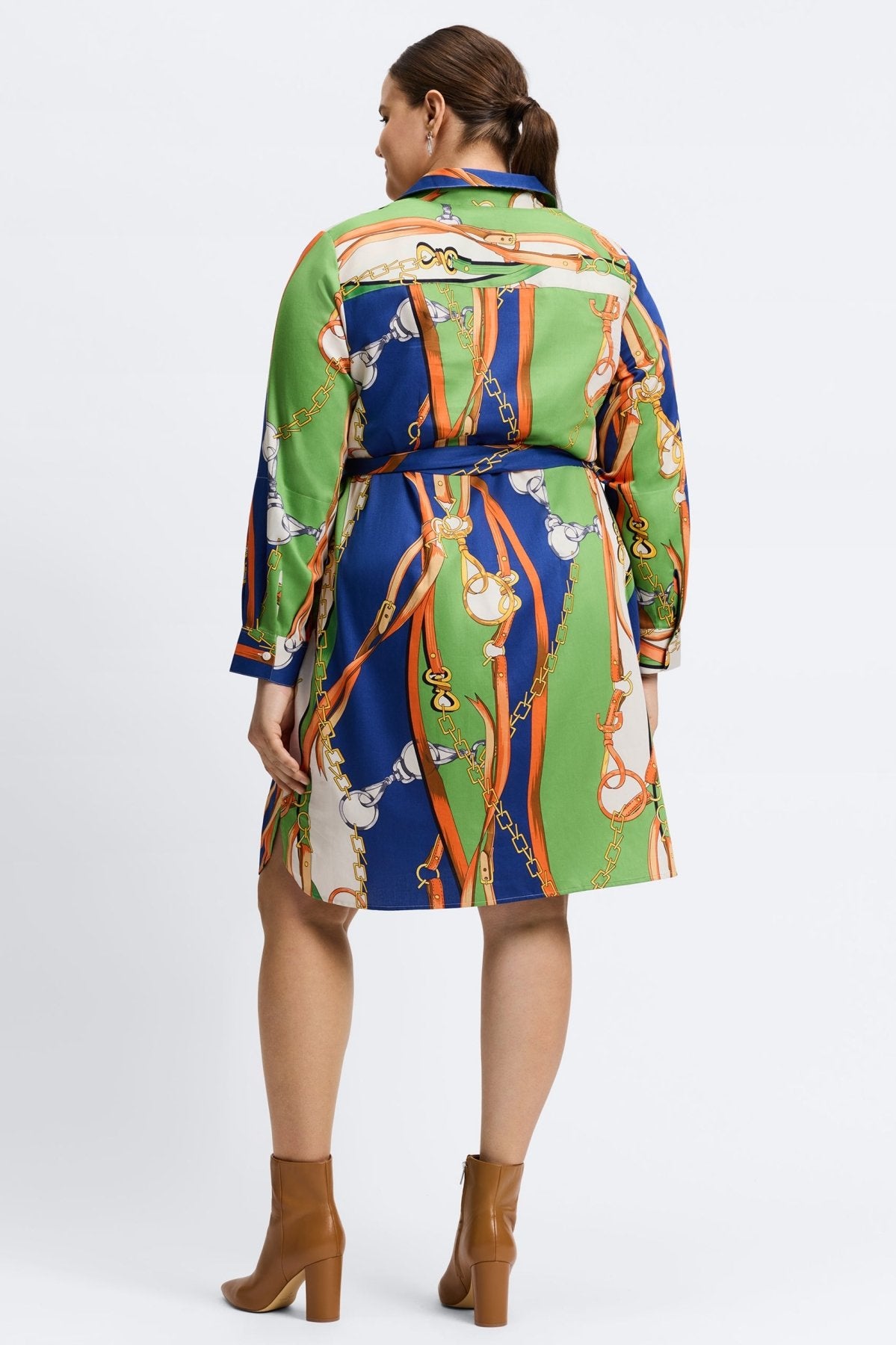 Rocca Plus Status Chain Long Sleeve Dress