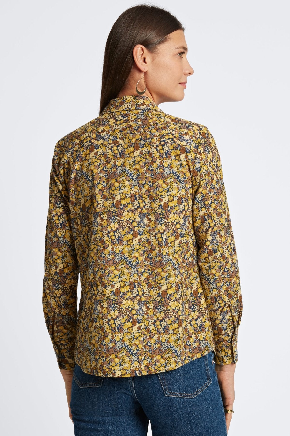 Mary Ditsy Floral Corduroy Long Sleeve Shirt