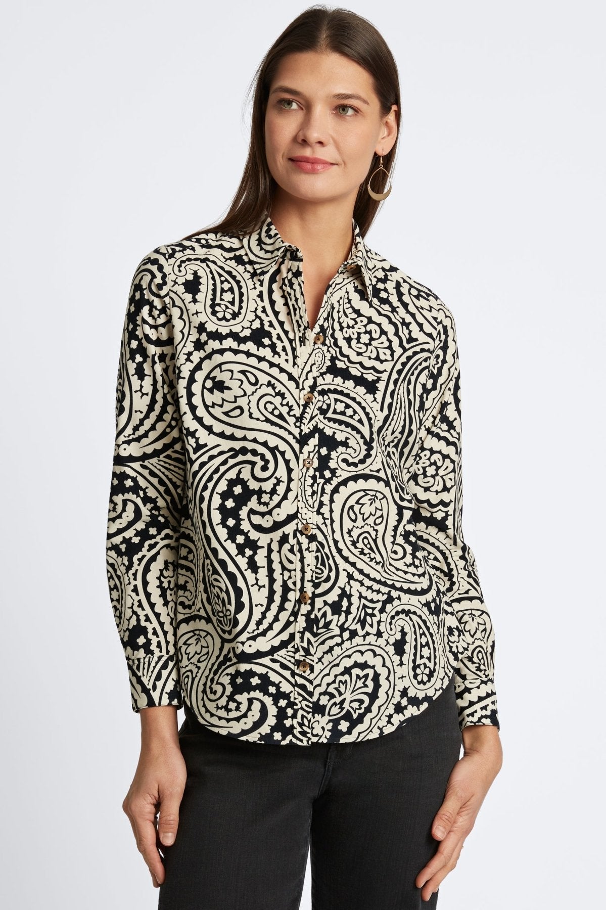Haven Paisley Corduroy Long Sleeve Shirt