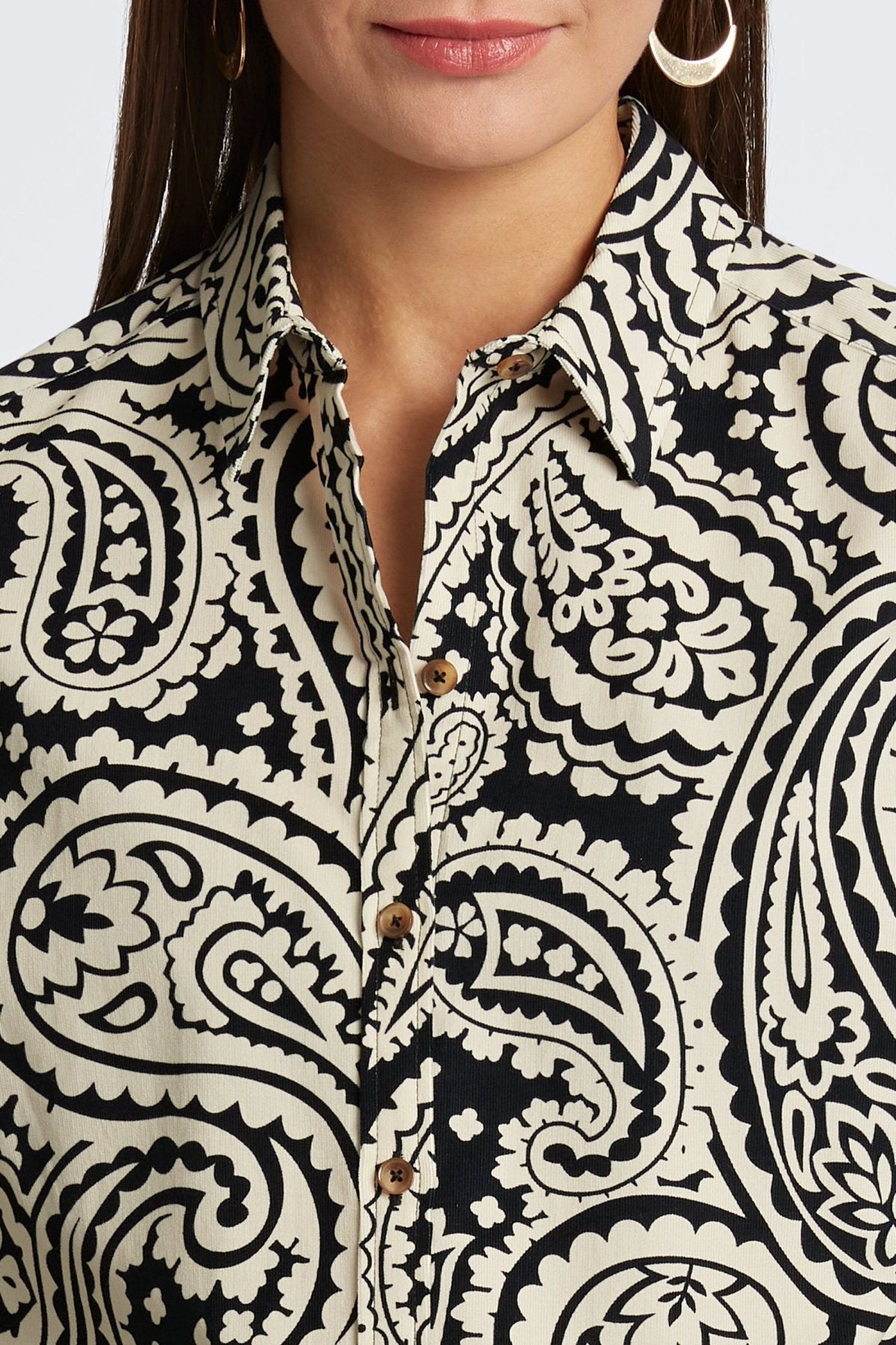 Haven Paisley Corduroy Long Sleeve Shirt