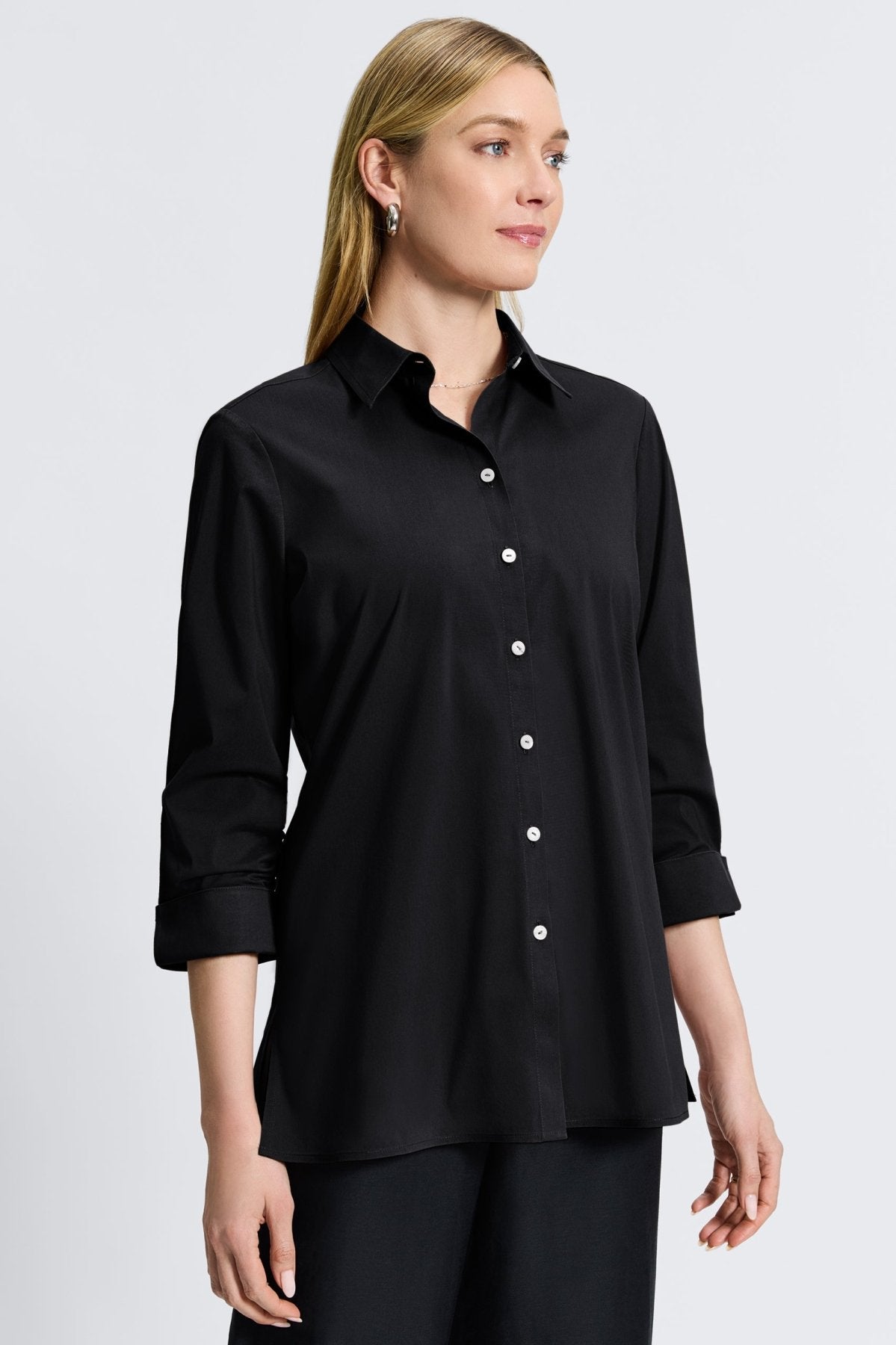 Evelyn No Iron Stretch 3/4 Sleeve Shirt