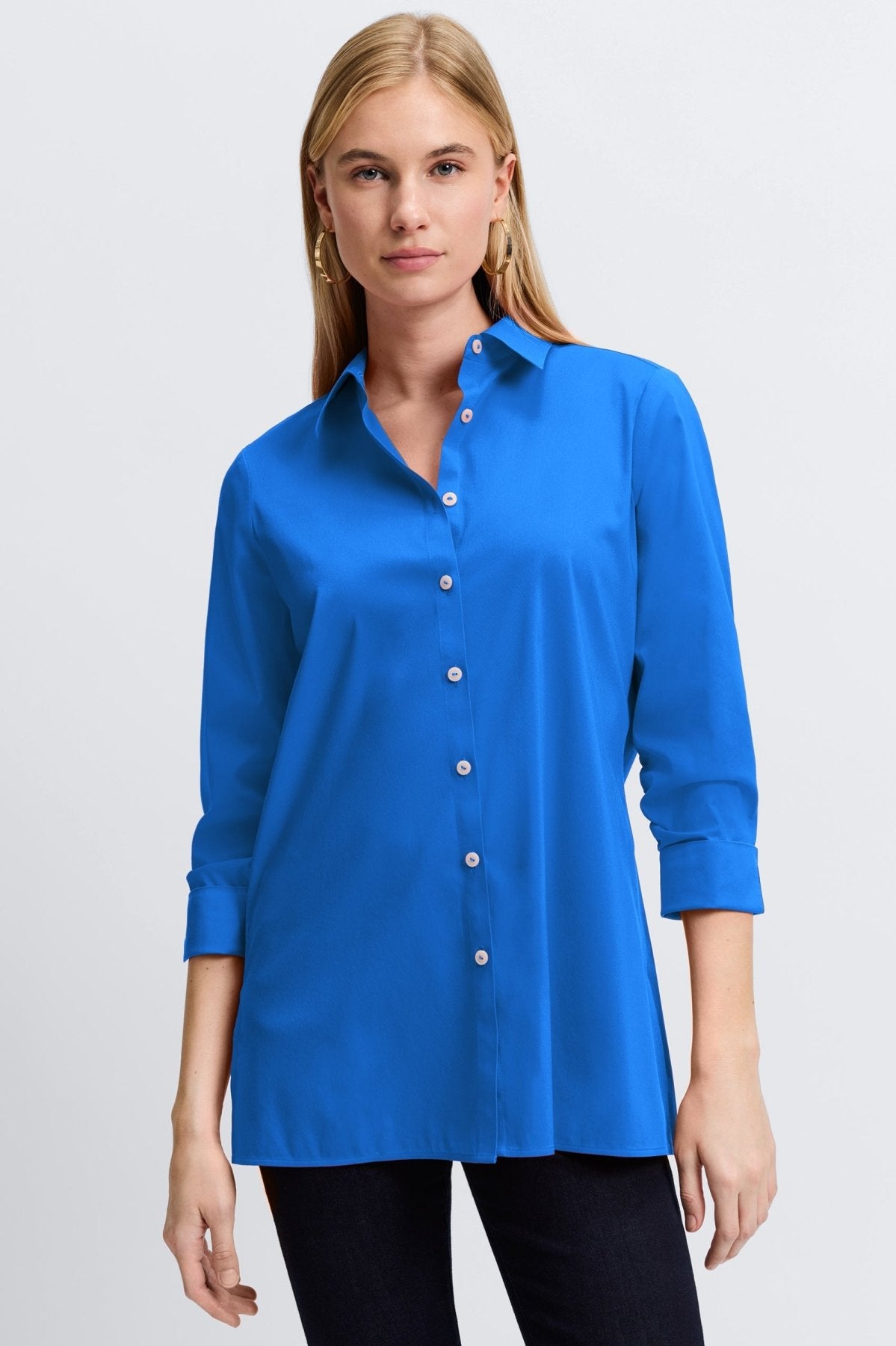 Evelyn No Iron Stretch 3/4 Sleeve Shirt