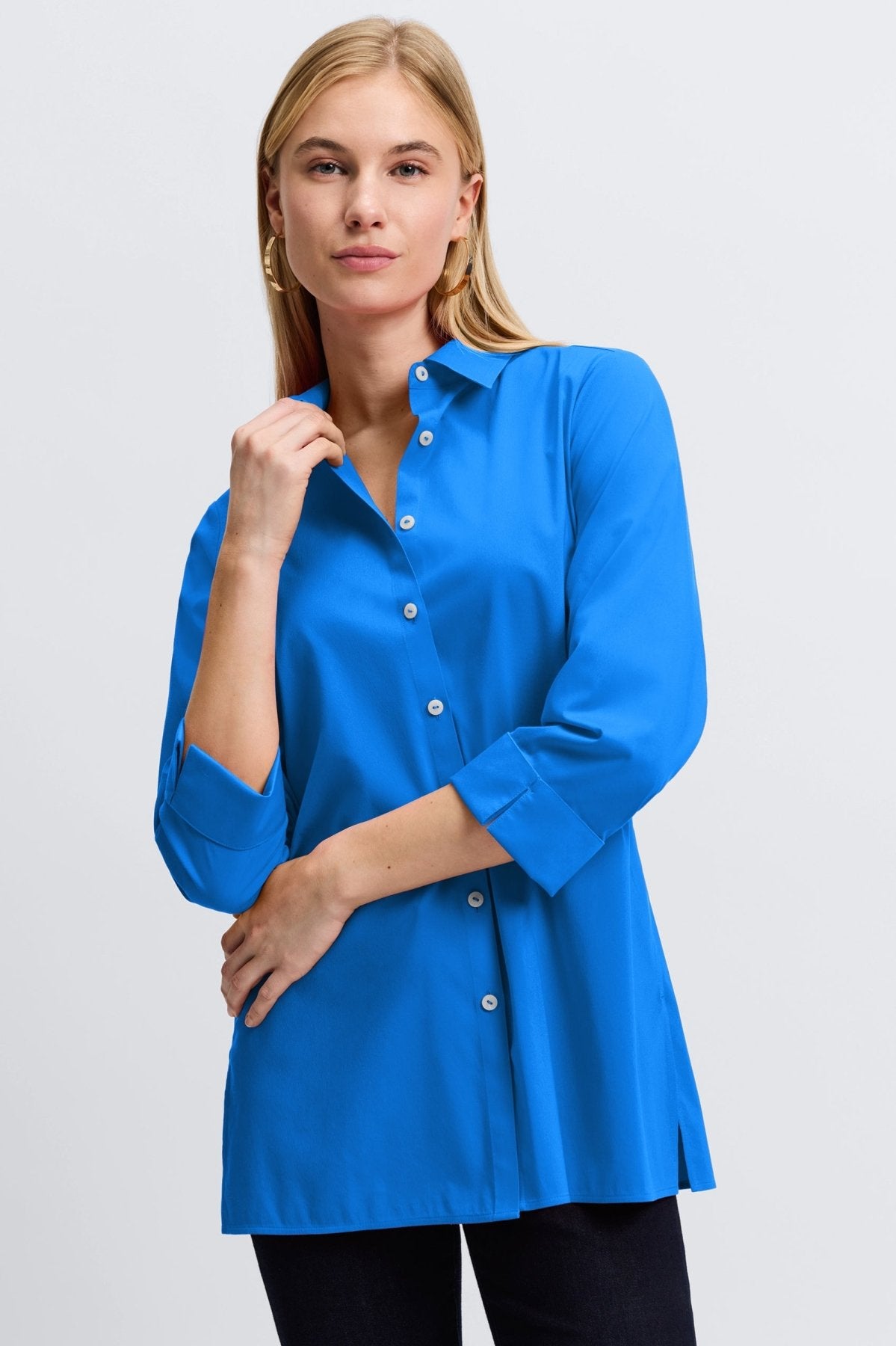 Evelyn No Iron Stretch 3/4 Sleeve Shirt