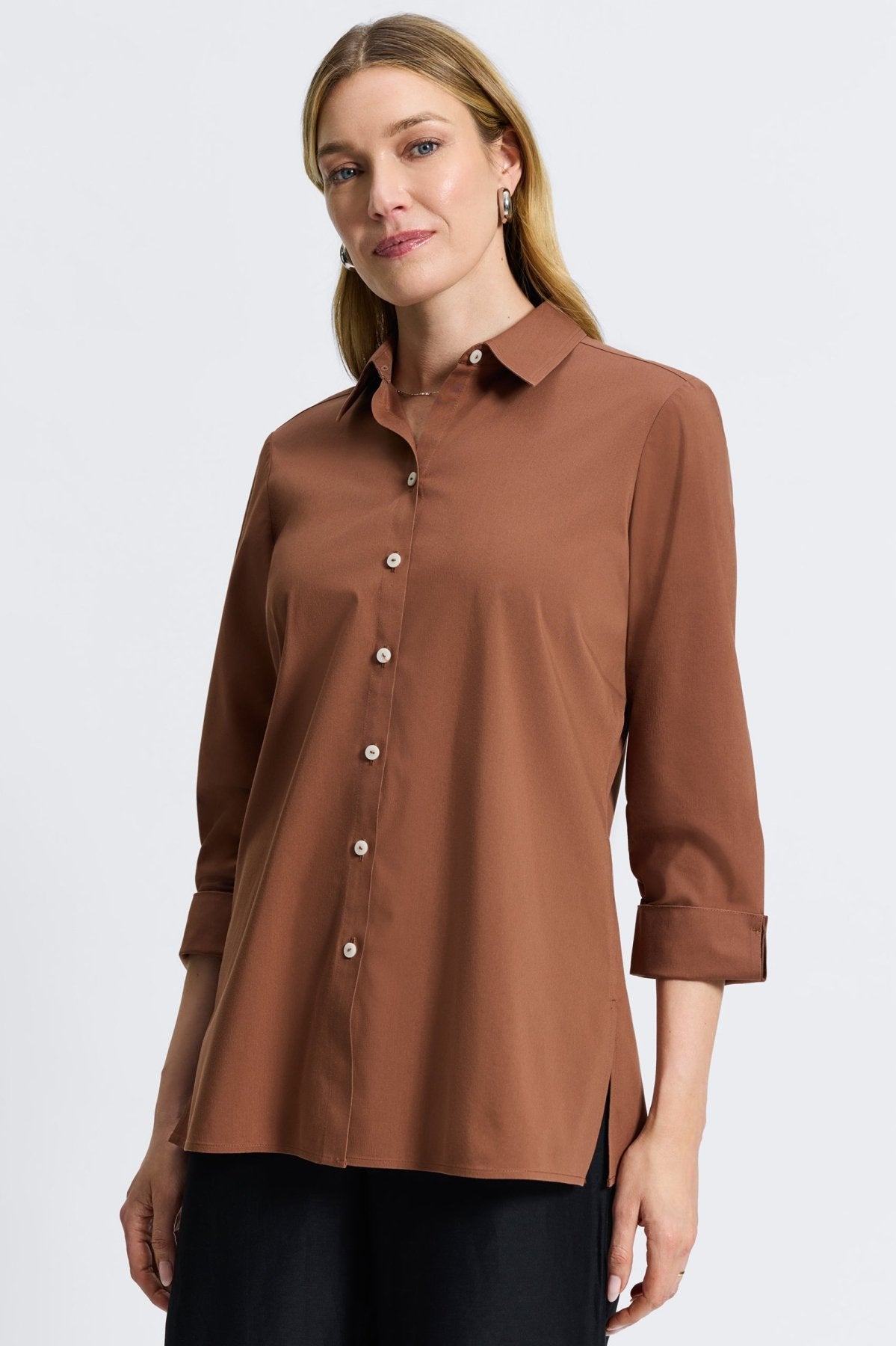Evelyn No Iron Stretch 3/4 Sleeve Shirt
