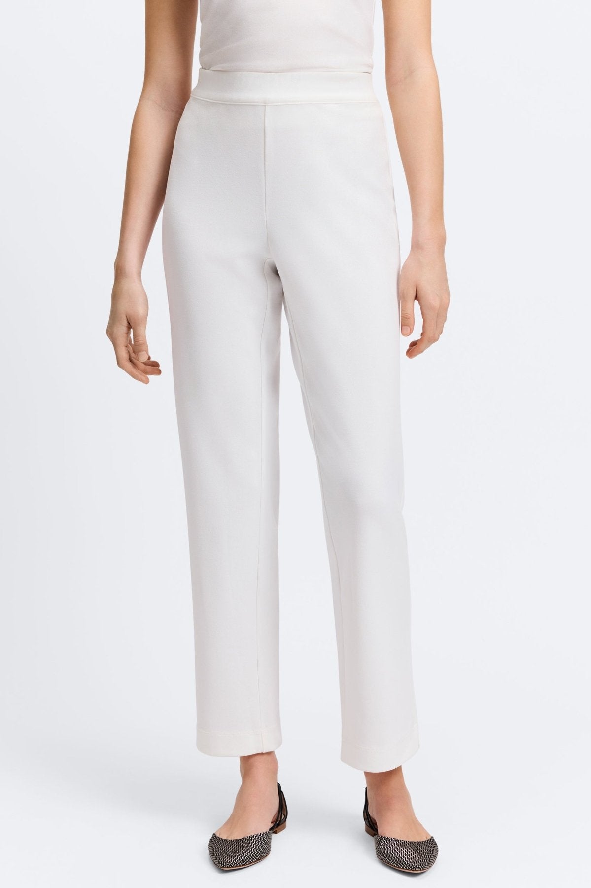 Louisa Plus Knit Crepe Ankle Pants