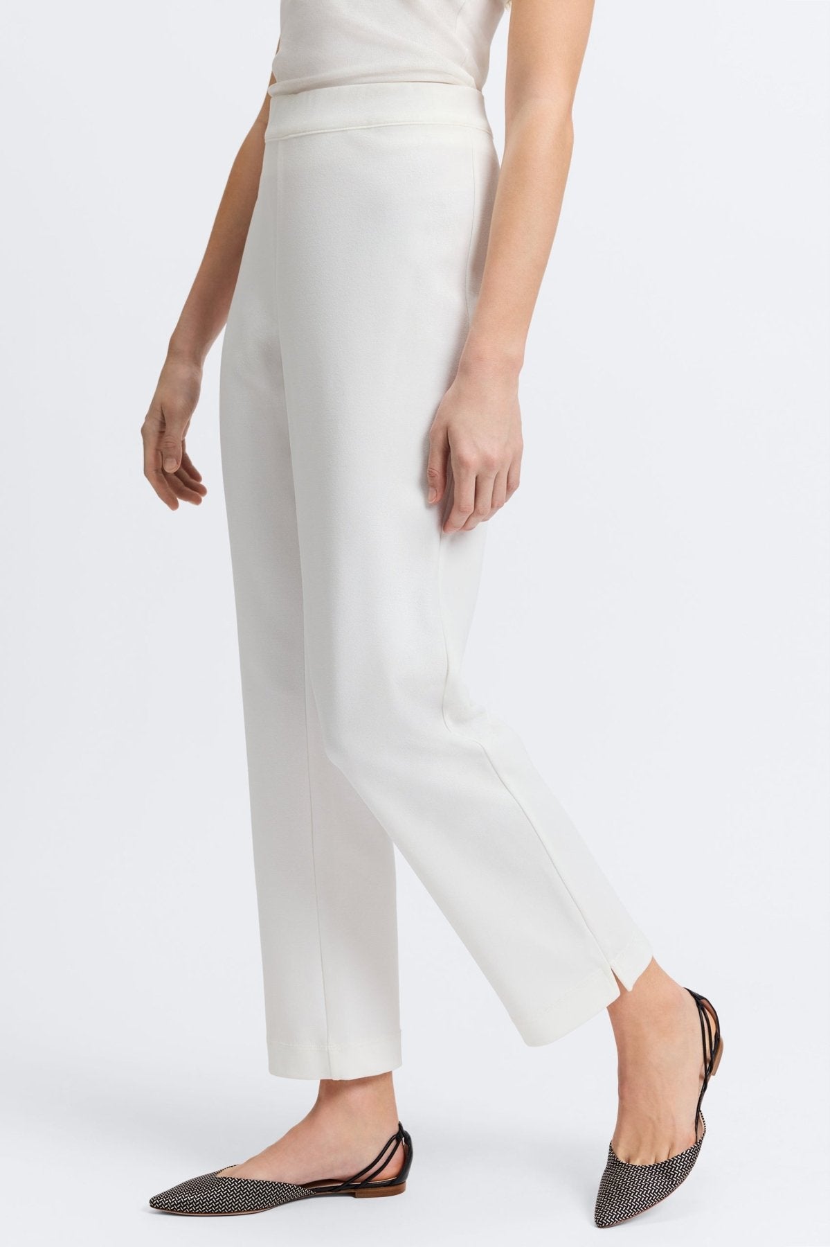 Louisa Plus Knit Crepe Ankle Pants