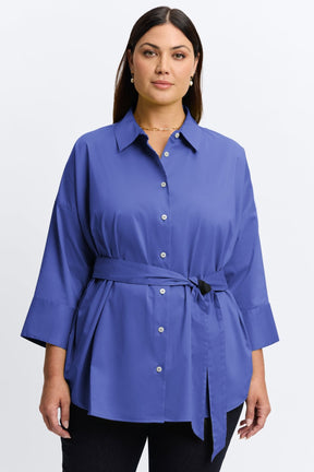 Avery Plus No Iron Stretch Matte Sateen Long Sleeve Shirt