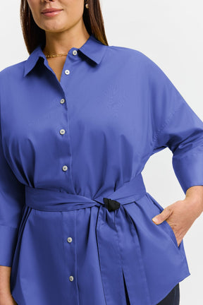 Avery Plus No Iron Stretch Matte Sateen Long Sleeve Shirt