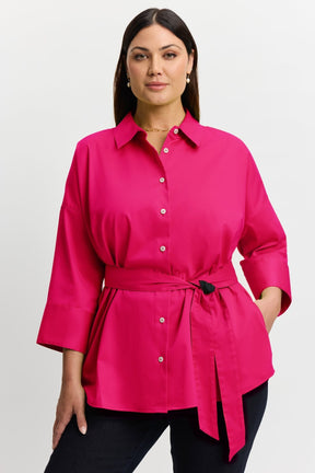 Avery Plus No Iron Stretch Matte Sateen Long Sleeve Shirt