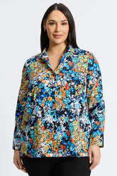 Katie Plus Floral Clusters Long Sleeve Shirt