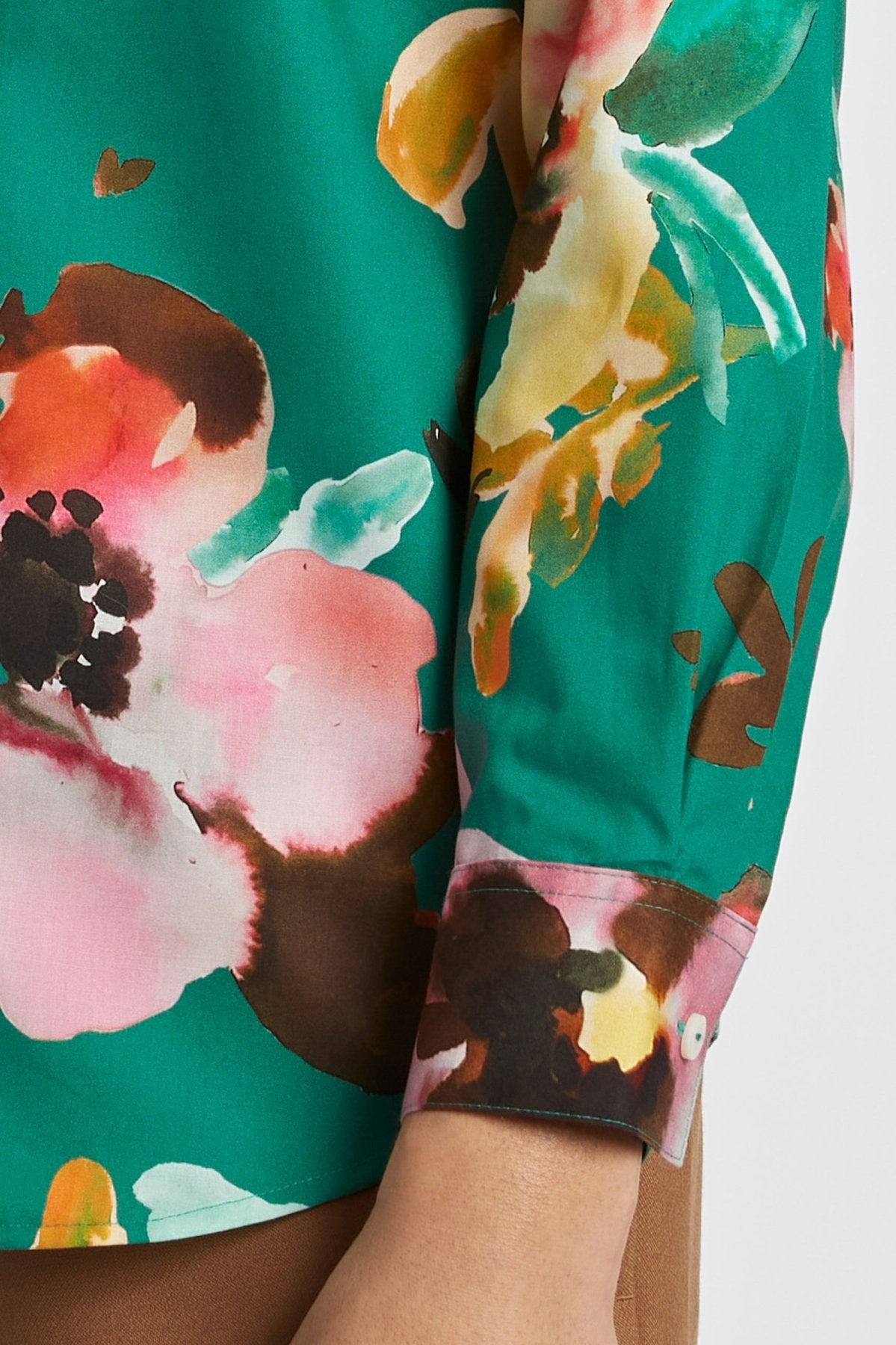 Zoey Watercolor Floral Long Sleeve Shirt