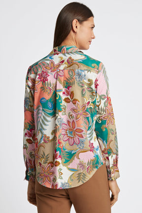 Charlie Jacobean Floral Long Sleeve Shirt