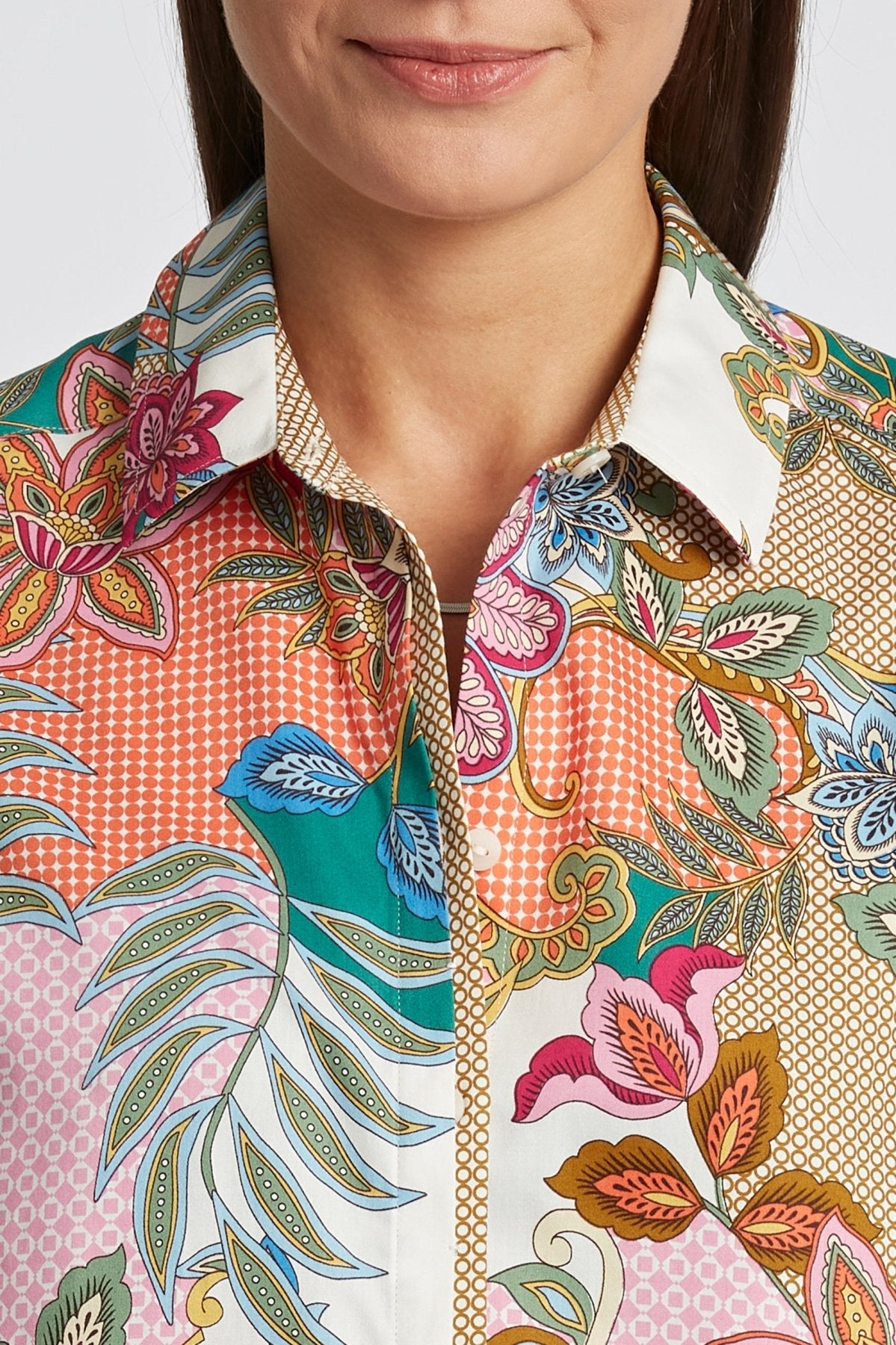 Charlie Jacobean Floral Long Sleeve Shirt