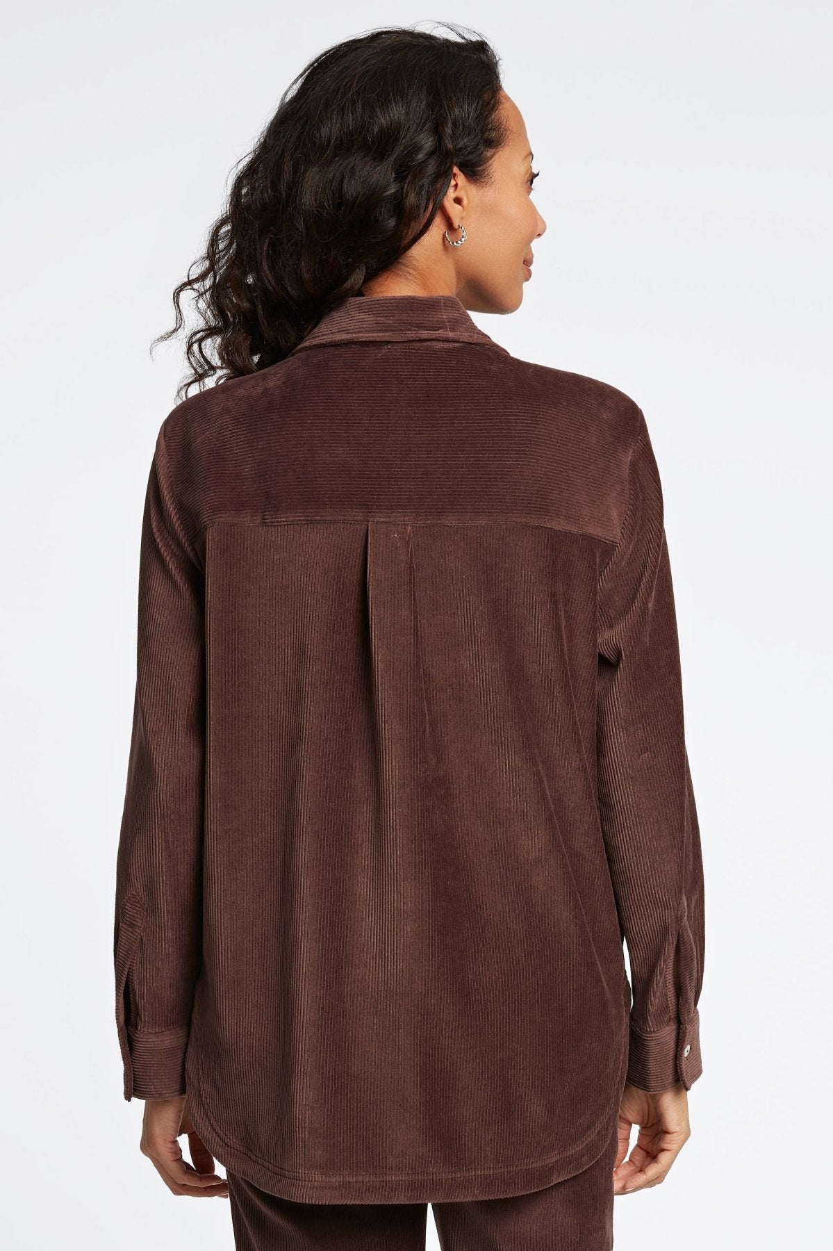 Maddy Plush Cord Long Sleeve Shirt