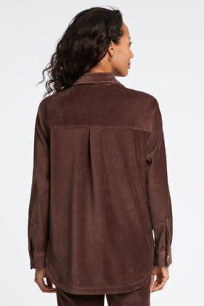 Maddy Plush Cord Long Sleeve Shirt