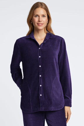 Maddy Plush Cord Long Sleeve Shirt