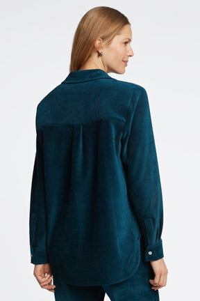 Maddy Plush Cord Long Sleeve Shirt