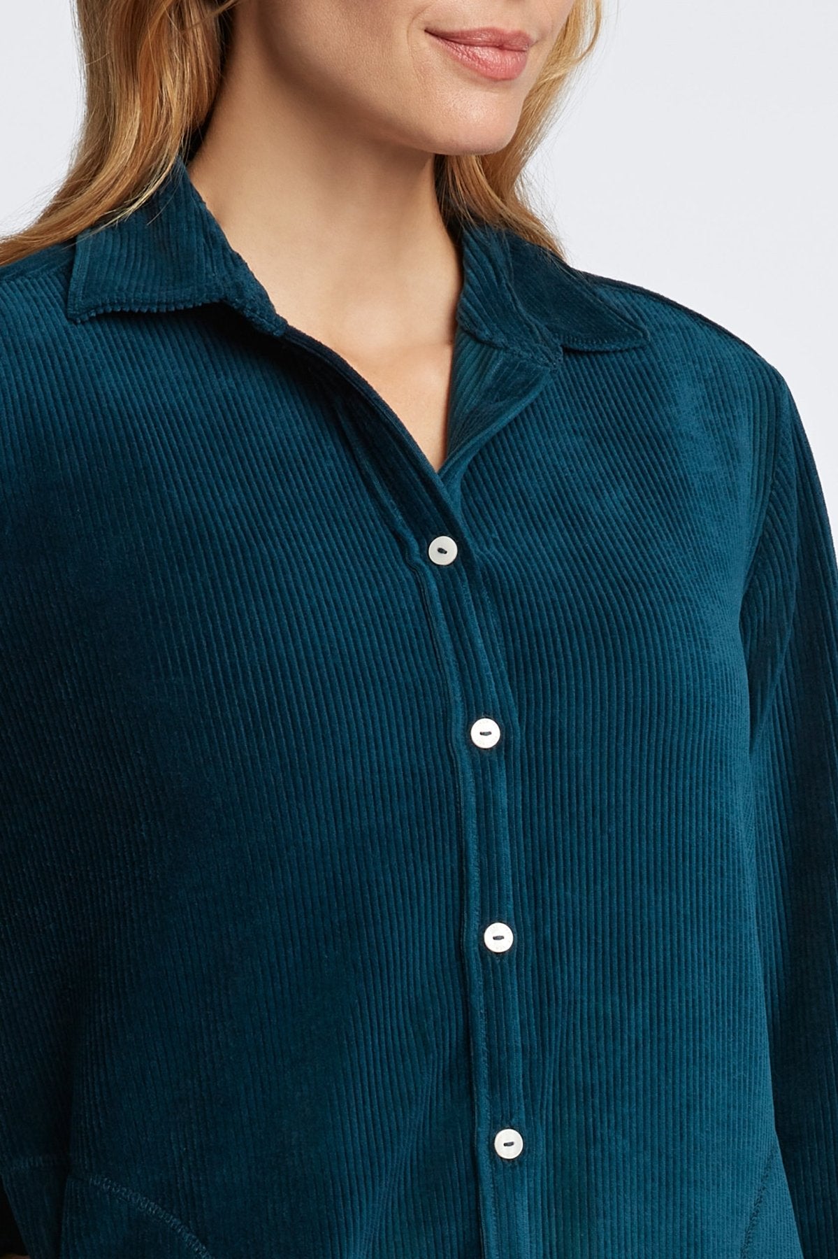 Maddy Plush Cord Long Sleeve Shirt
