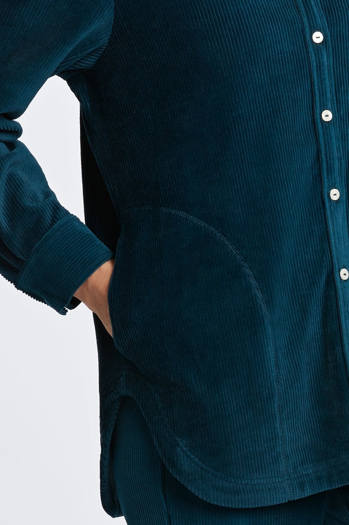 Maddy Plush Cord Long Sleeve Shirt