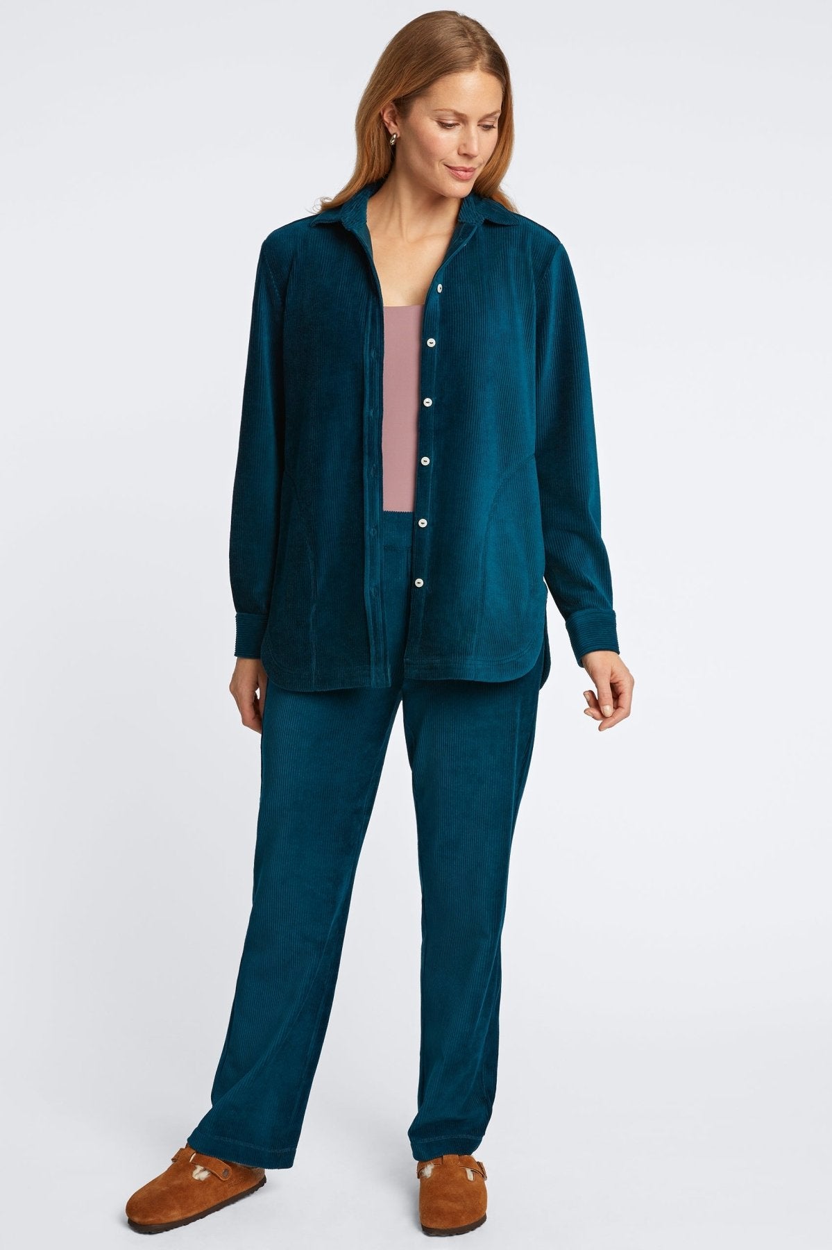 Maddy Plush Cord Long Sleeve Shirt